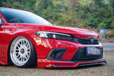 Honda Civic 11th Gen FE1 FE2 FE4 2022-ON & Civic 11th Gen FL1 FL2 FL4 2022-ON with Aftermarket Parts - V2 Style Front Lip Spliter PP from Yofer USA
